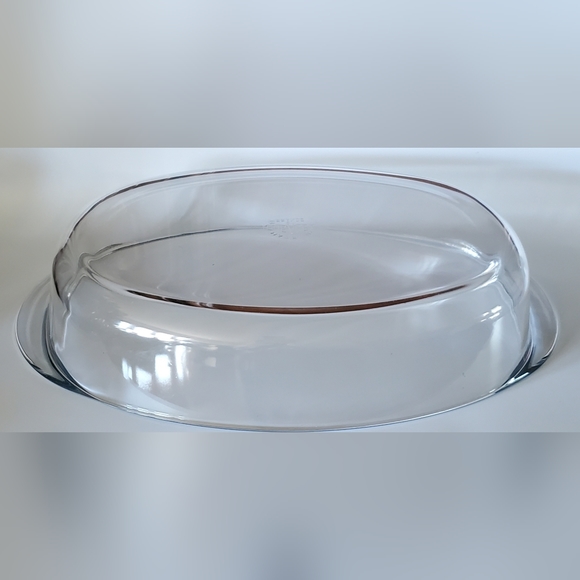 16" x 11.5" 🇫🇷 Duralex Oval Clear  Glass Roasting Baking Dish EUC - Picture 7 of 10